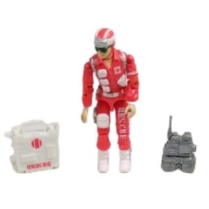 1986 Hasbro GI Joe Original Lifeline Rescue Trooper Action Figure With Accessori